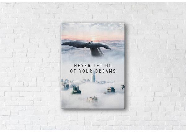 

Картина на холсте IBR Never Let Go Of Your Dreams 75x100 см