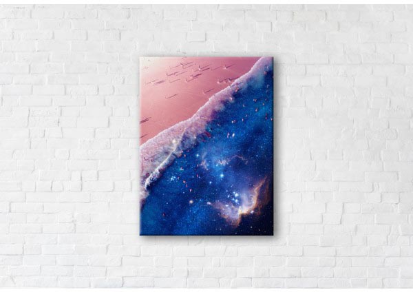 

Картина на холсте IBR Space Ocean 90x120 см