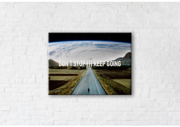 

Картина на холсте IBR Don't stop, keep going 110x145 см
