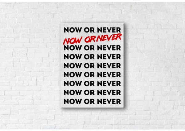 

Картина на холсте IBR Now Or Never 110x145 см
