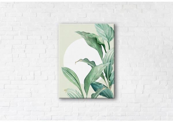 

Картина на холсте IBR Green Leaves 110x145 см