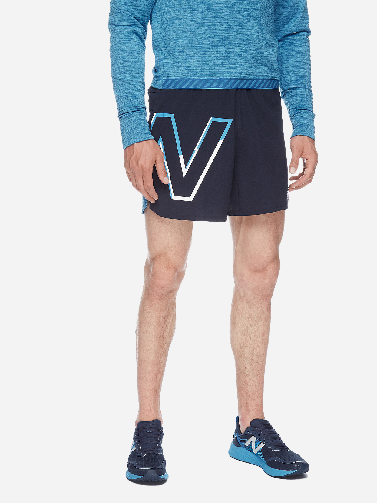 

Спортивные шорты New Balance Pr Impact Run 5 inch MS01242HLU 2XL Голубые