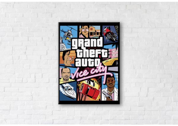 

Картина на холсте IBR GTA Vice City 45x60 см