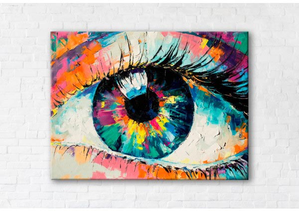 

Картина на холсте IBR Colored Eye 110x145 см