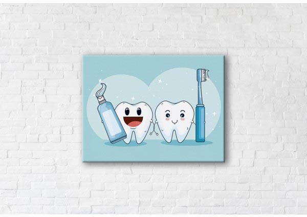 

Картина на холсте IBR Healthy Teeth 45x60 см