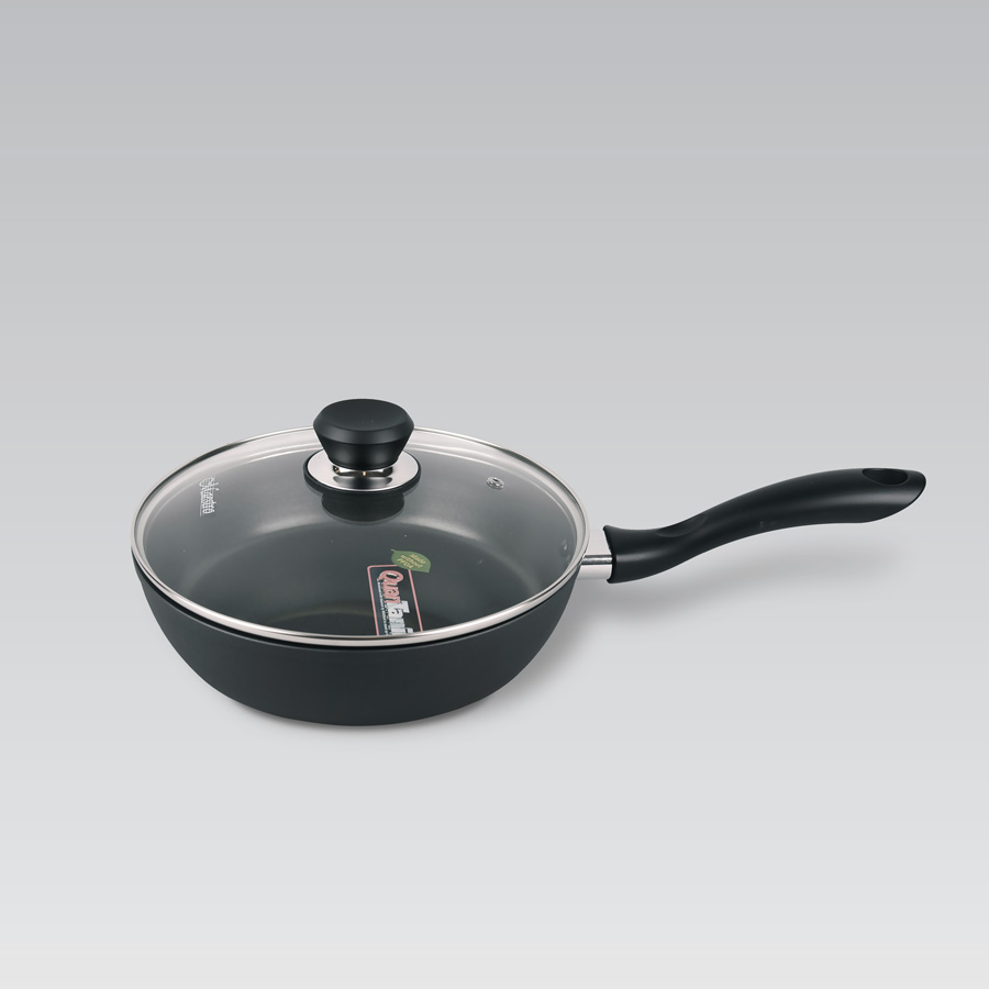 

Сковорода Maestro MR-1205-20 Quan Tanium (20см) с крышкой Чёрный