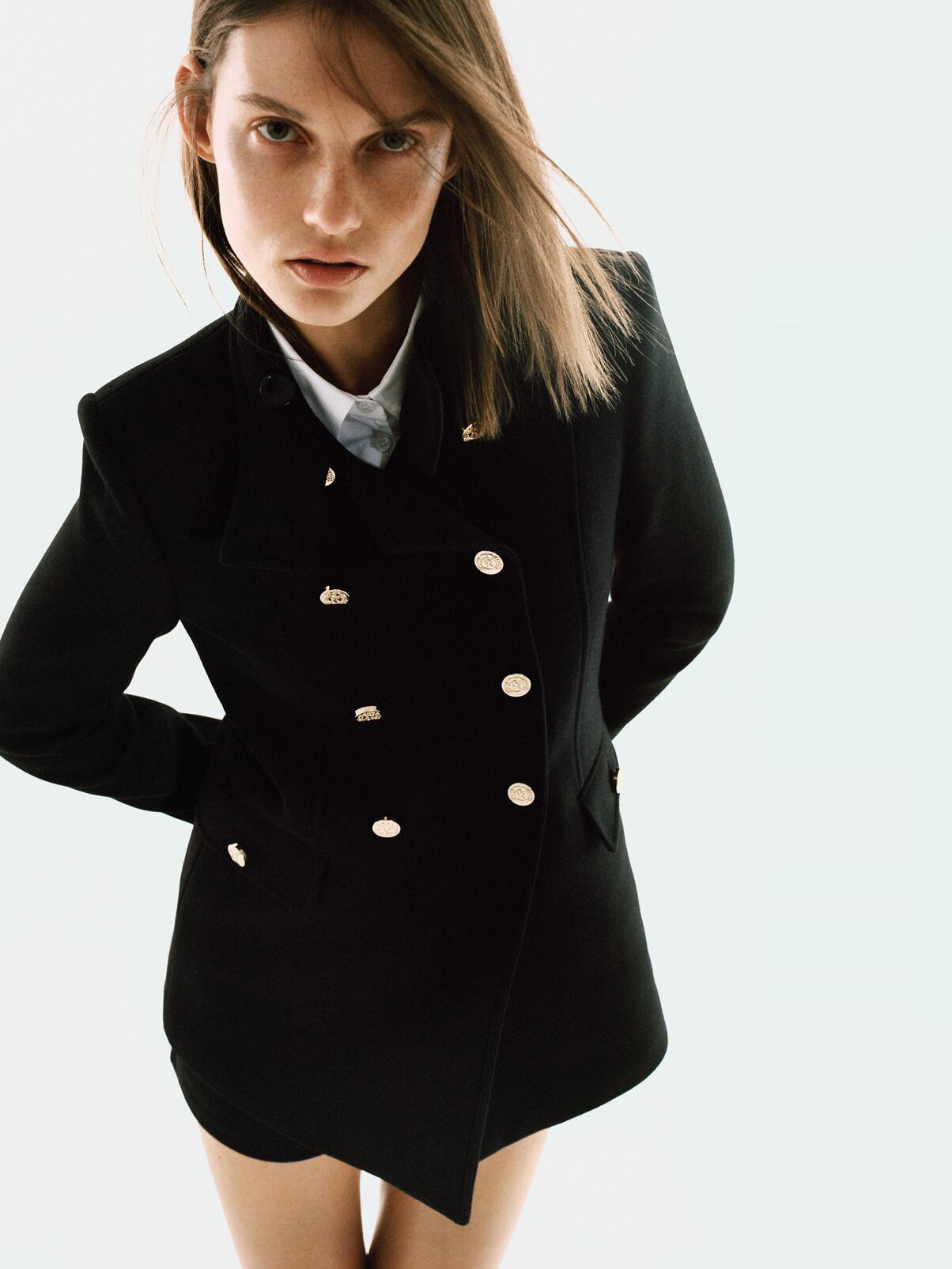 

Пальто Zara 08560744800  Черное, Пальто Zara 08560744800 M Черное