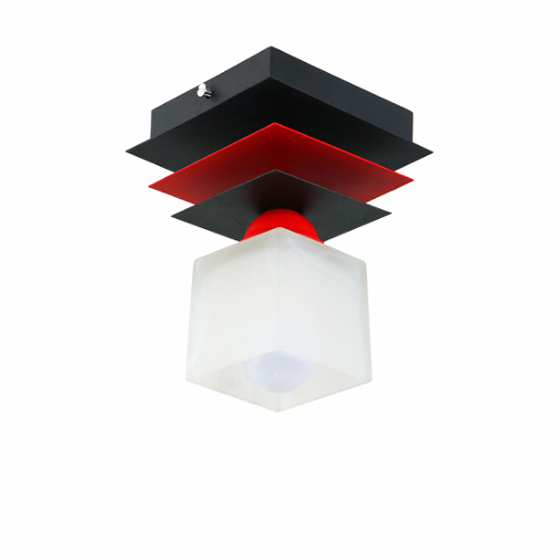 

Люстра стельова Light House SRS-16153/1 чорний+червоний