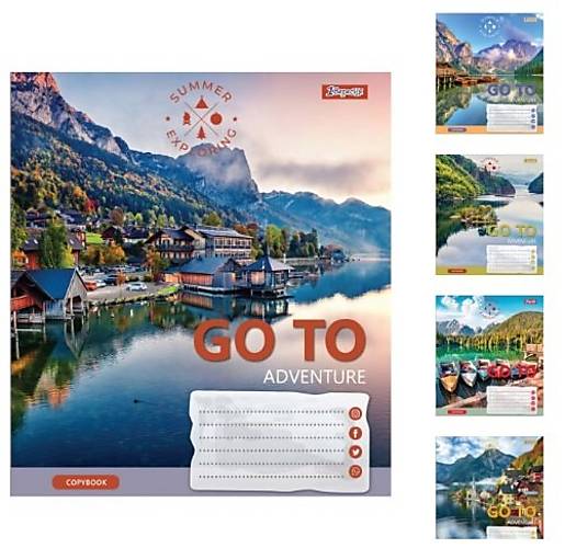 

Тетрадь А5 60 листов в клетку Go to adventure (10шт в упак микс) 1 Вересня (764959)