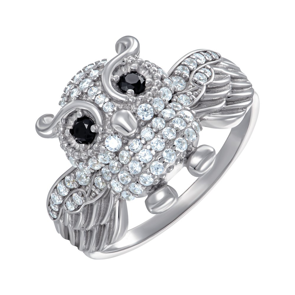 

Серебряное кольцо с фианитами 000148312 18.5 размера