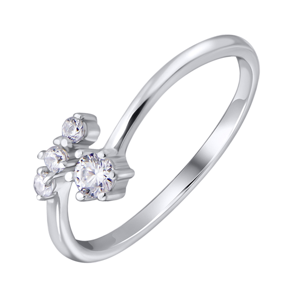 

Серебряное кольцо с фианитами 000131893 б/р размера