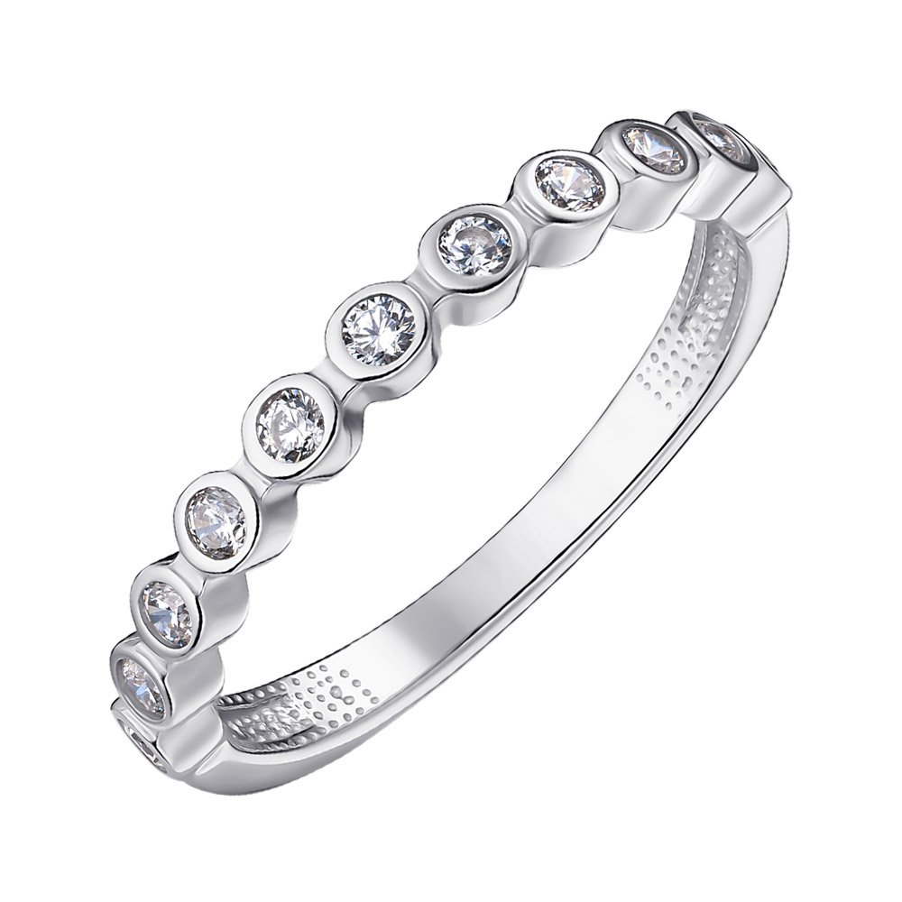 

Серебряное кольцо с фианитами 000148544 18.5 размера