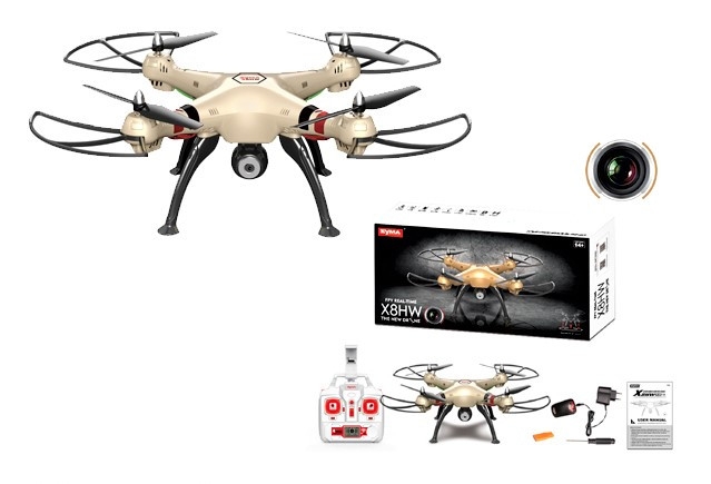 

Квадрокоптер Syma X8HW RTF 4CH 2.4G с барометром и Wi-Fi FPV камерой (А1764)