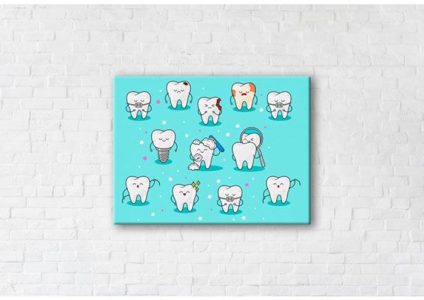 

Картина на холсте IBR Life Of Teeth 50x65 см