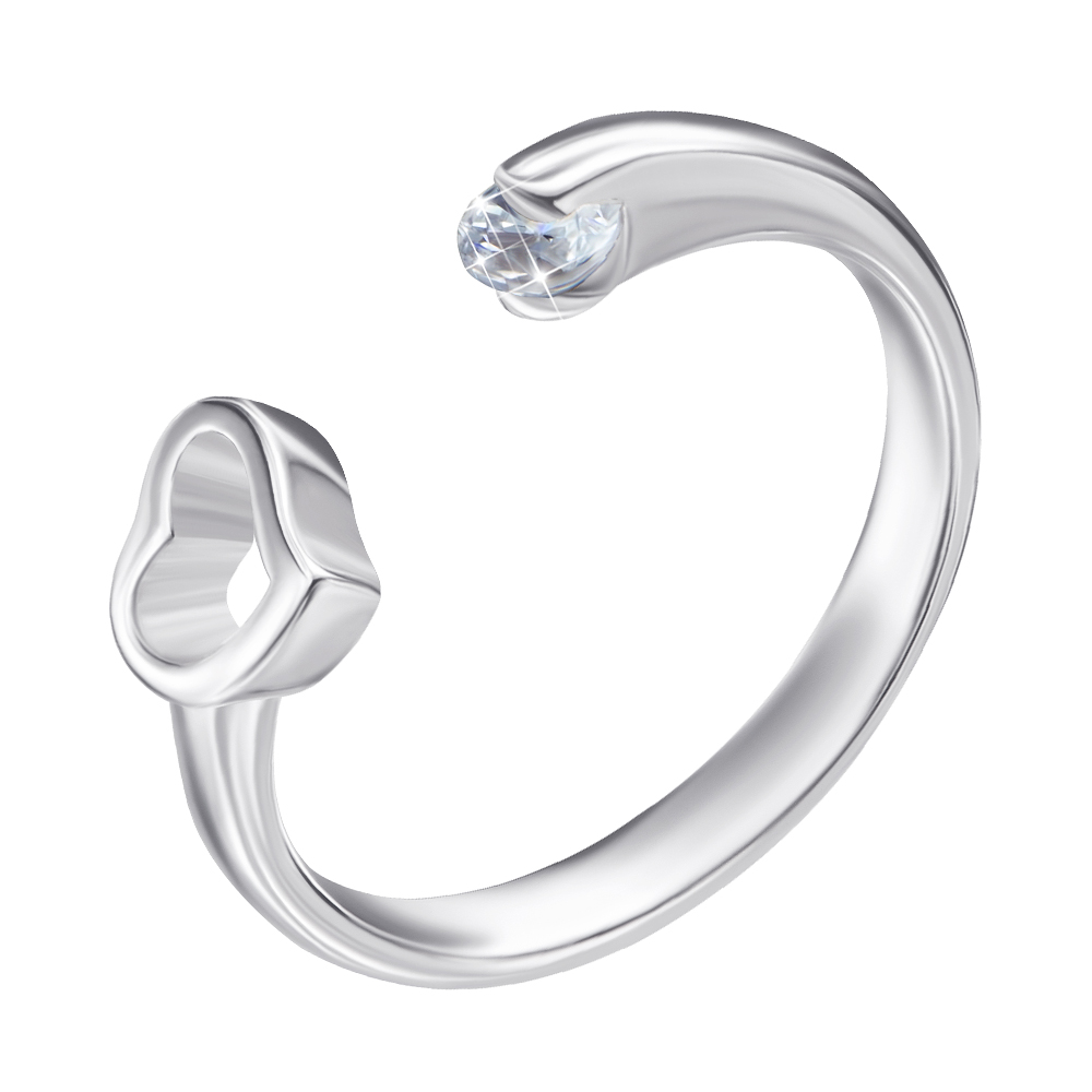 

Серебряное кольцо с цирконием 000125468 16 размера