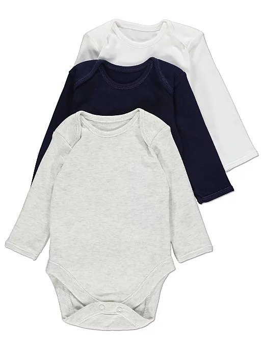 

Боди (3 штуки) George Р00205 74-80 см Белый, синий, серый меланж (P-6910806230139)