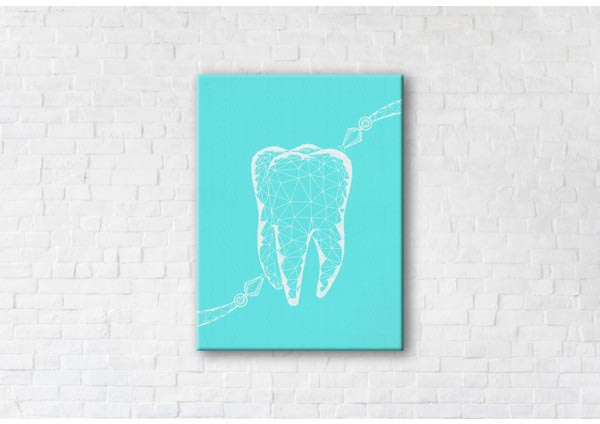 

Картина на холсте IBR Graphic Tooth 45x60 см
