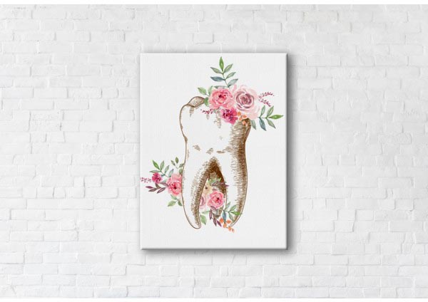 

Картина на холсте IBR Blooming Tooth 75x100 см