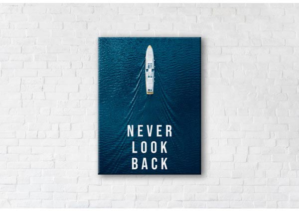 

Картина на холсте IBR Never Look Back 50x65 см