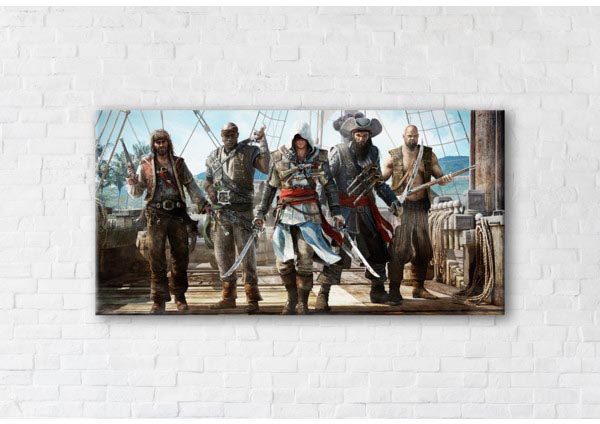 

Картина на холсте IBR Assassin's Creed, Black Flag 60x120 см