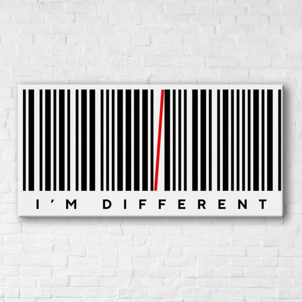 

Картина на холсте IBR Different 50x100 см