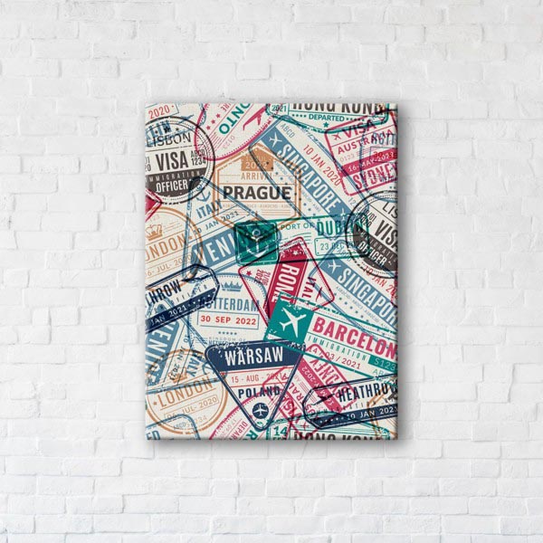 

Картина на холсте IBR Stamps 45x60 см