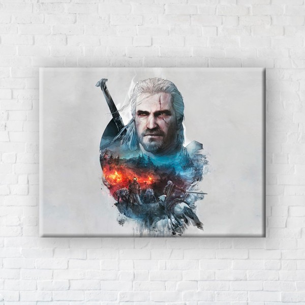 

Картина на холсте IBR The Witcher War 50x65 см