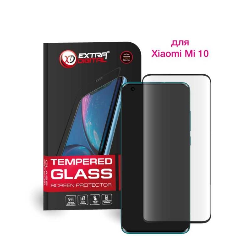 

Защитное стекло Extradigital для Xiaomi Mi 10/10 Pro Black, 0.5мм, 3D