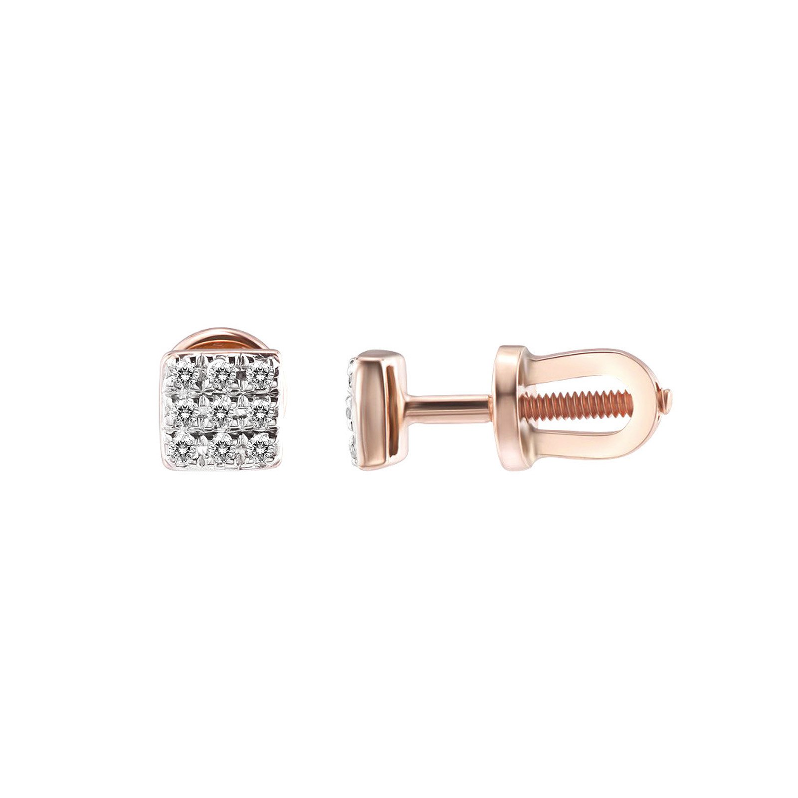 

Серьги из красного золота с бриллиантами 320242
