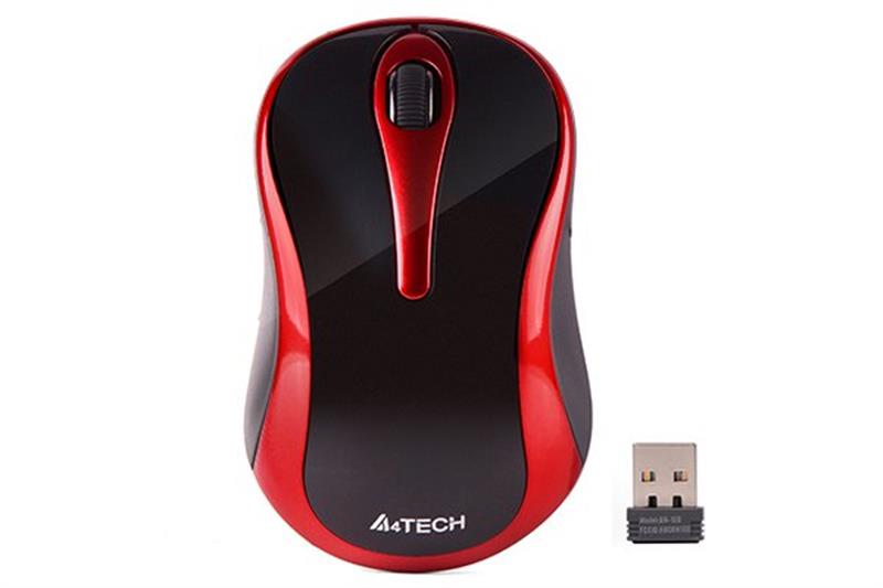 

Мышь беспроводная A4Tech G3-280N Black/Red USB V-Track