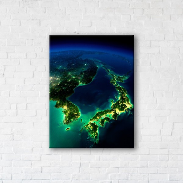 

Картина на холсте IBR Relief Map 110x145 см