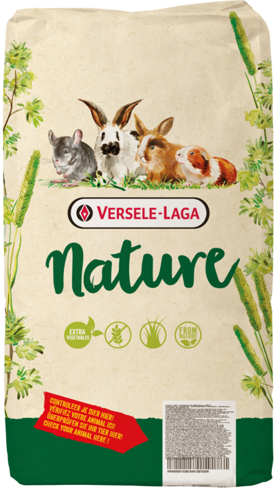 

Корм для шиншилл Versele-Laga Nature Chinchilla беззерновой 9 кг
