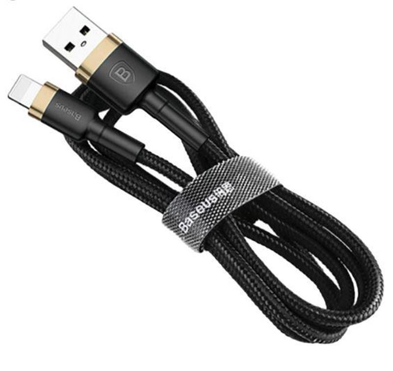 

Кабель Baseus Cafule USB-Lightning, 0.5м Gold-Black (CALKLF-AV1)