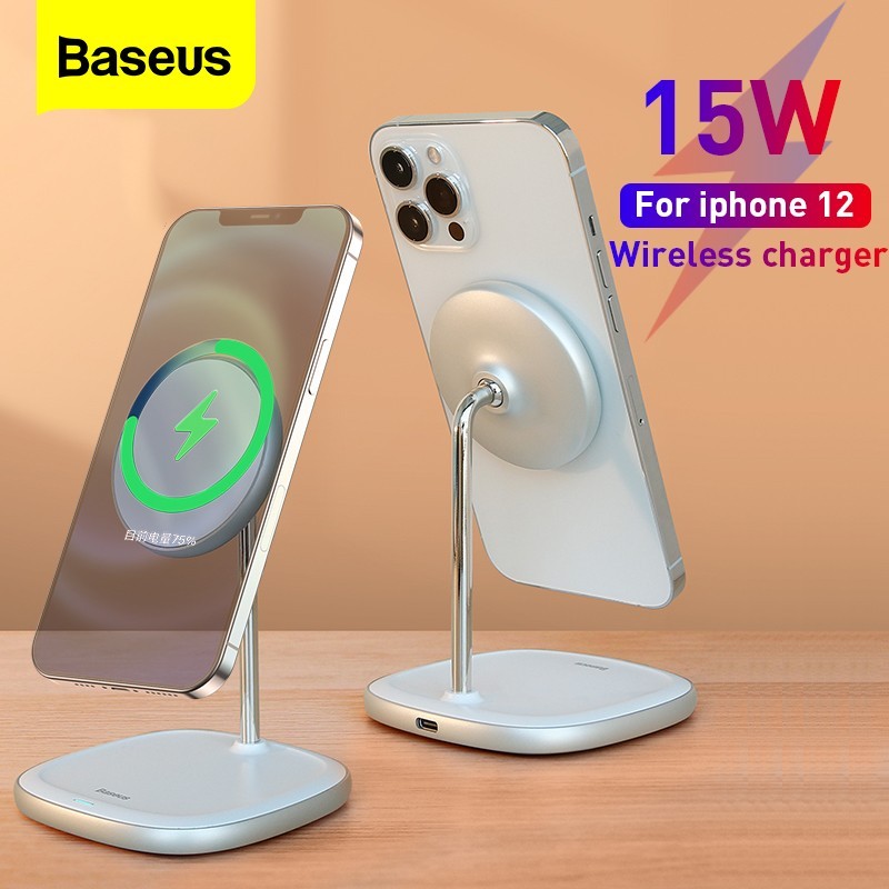 

Зарядное устройство Baseus 15W Quick Charger Magnetic для iPhone series 12 white