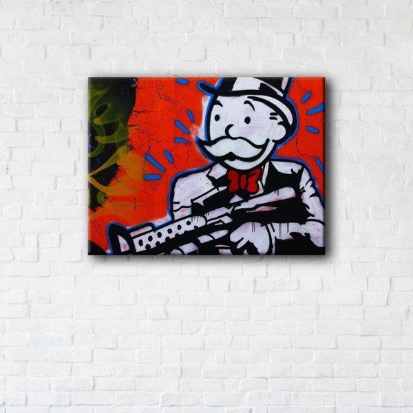 

Картина на холсте IBR Monopoly Red 90x120 см