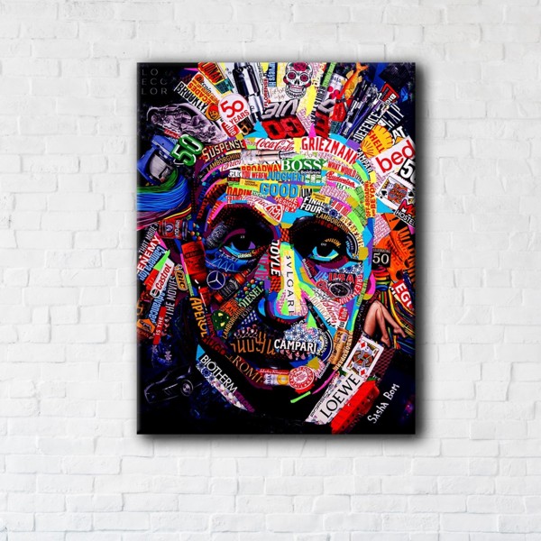 

Картина на холсте IBR Einstein Art 110x145 см