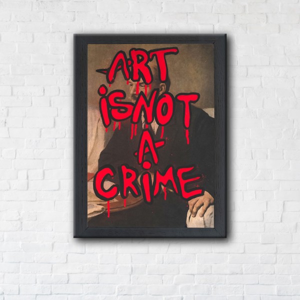 

Картина на холсте IBR Art is not a crime 90x120 см