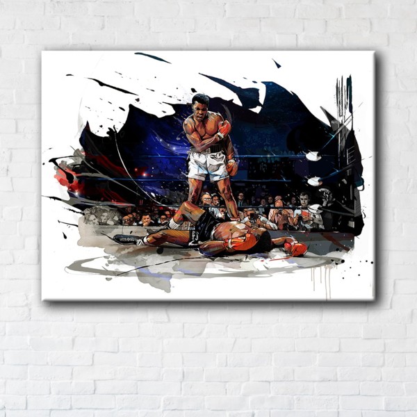 

Картина на холсте IBR Muhammad Ali vs Sonny Liston 50x65 см