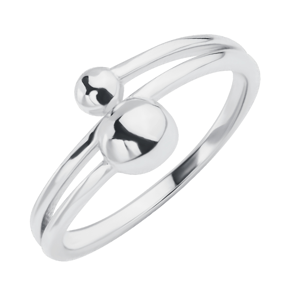 

Серебряное кольцо в минималистичном стиле 000116366 16.5 размера