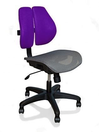 

Кресло компьютерное Mealux Ergonomic Duo обивка фиолетовая однотонная Y-726 KS