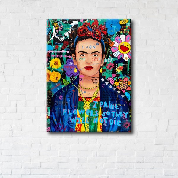 

Картина на холсте IBR Frida Kahlo Art 90x120 см