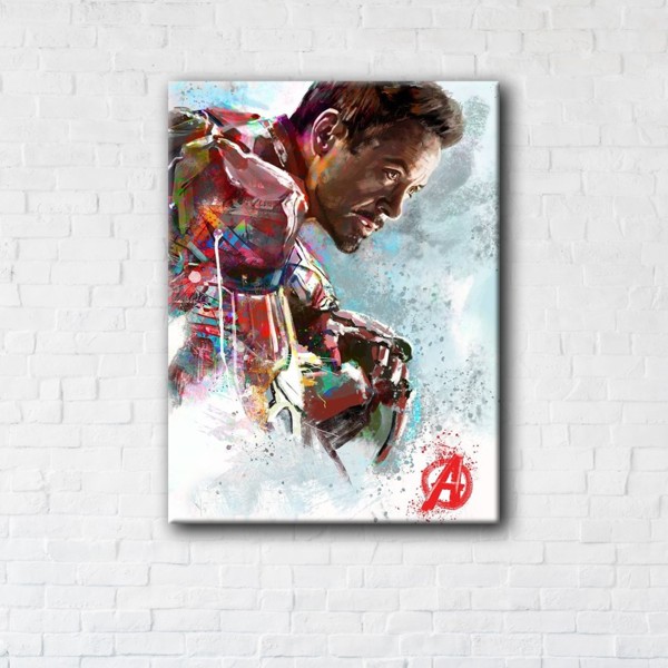 

Картина на холсте IBR Tony Stark 90x120 см