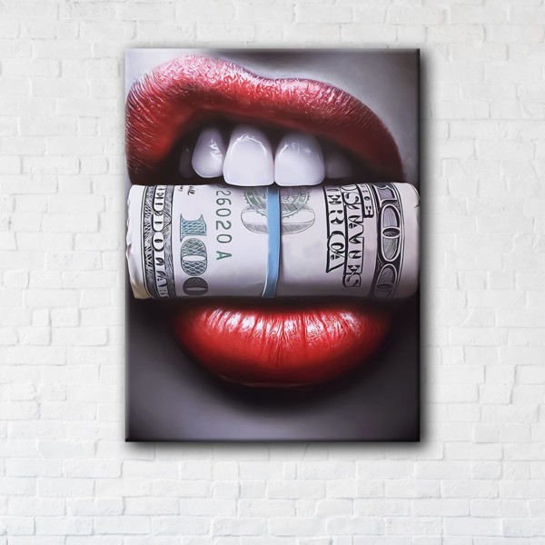 

Картина на холсте IBR Money in the Mouth 90x120 см