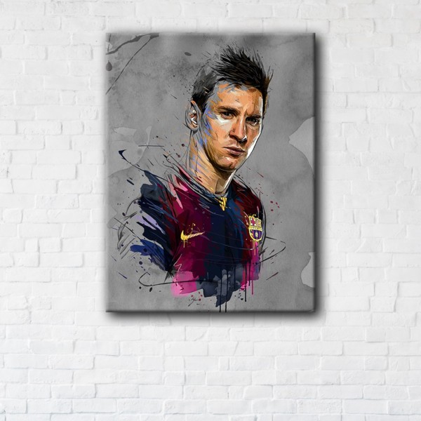 

Картина на холсте IBR Lionel Messi 50x65 см