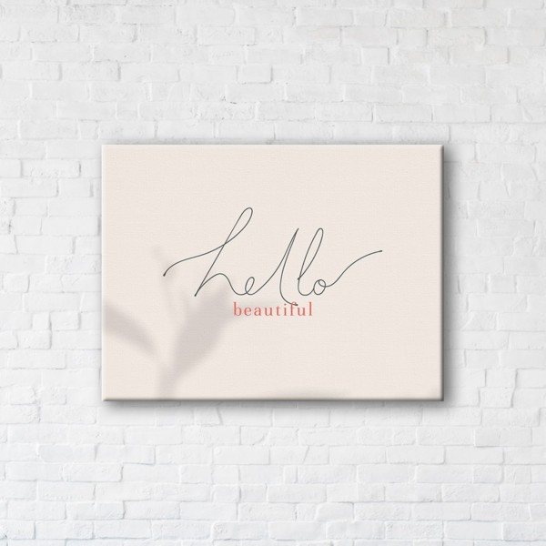 

Картина на холсте IBR Hello Beatiful 75x100 см
