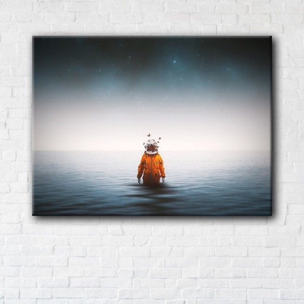 

Картина на холсте IBR Astronaut in the Sea 110x145 см