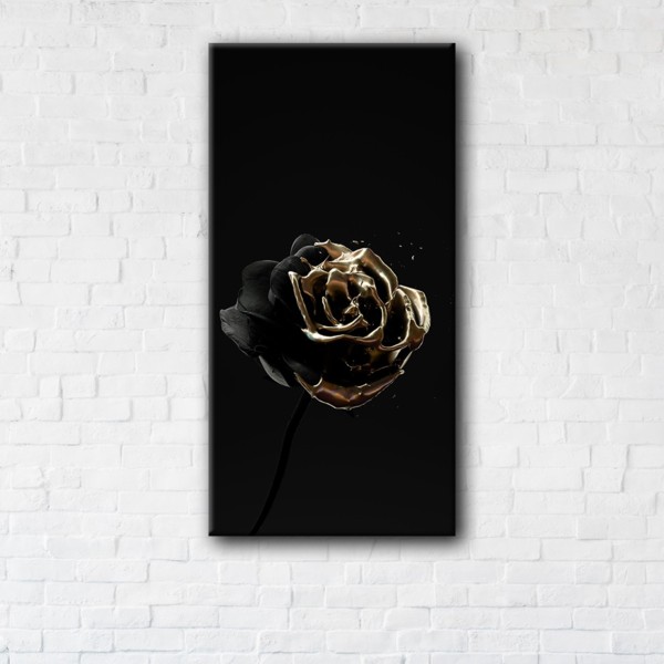 

Картина на холсте IBR Black rose 90x180 см