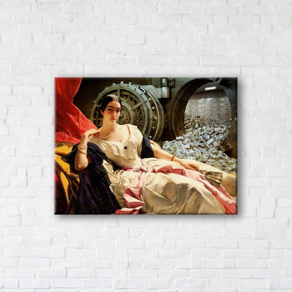 

Картина на холсте IBR Queen of the bank 50x65 см