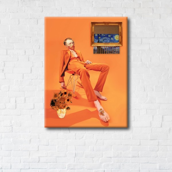 

Картина на холсте IBR Van Gogh in orange 40x80 см