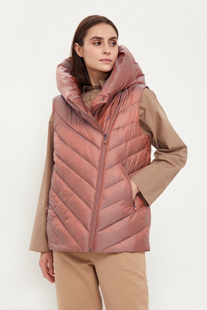

Жилет женский утепленный Finn Flare 20112041B-824 XXL Розовый